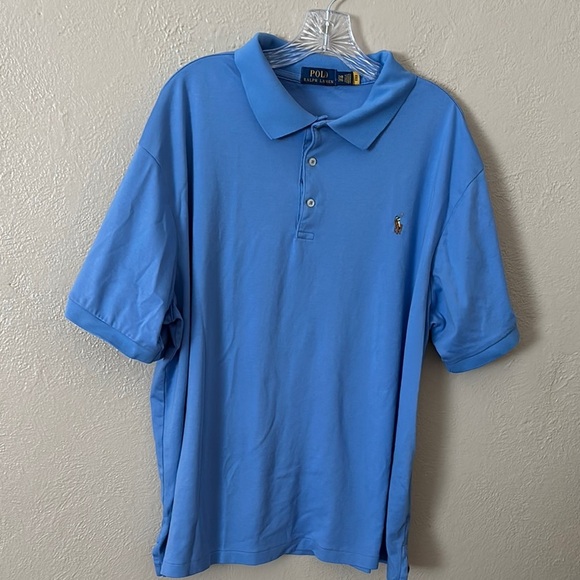 Mens POLO Ralph Lauren Polo Shirt Blue 2XB - Picture 1 of 6